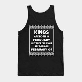 Birthday King White February 09 9th Tank Top